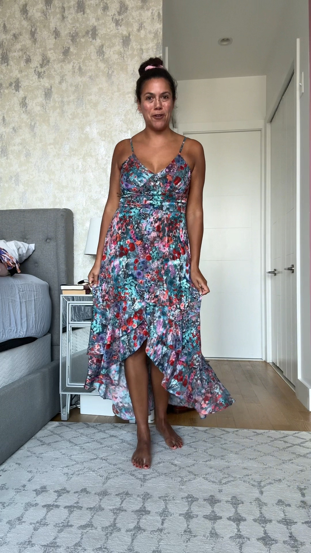 There’s nothing like some new outfits for a beach vacation - in this case, my one year anniversary trip with Skyline 🥰. And by the way, we’re currently on that trip and you can follow along live in my stories!

I tried out Armoire for a potential podcast partnership, and I’m sold! It was super easy to navigate their site/app and the curated collections had me selecting and ordering my vacation outfits in record time. 

And good news! I was able to grab our new promo code before posting this video - get up to 50% off your first month, that’s up to $125 OFF! Just visit [armoire.style/FMH](http://armoire.style/FMH) to check it out. 



Look 1: Hutch floral dress, size 12 (TTS). Heels are from Amazon. 

Look 2: Club Monaco floral set. Top is an XL (runs big because it’s stretchy in the back), skirt is a size 12 (also runs a bit big due to an elastic back). 

Look 3: French Connection embroidered shorts, size large (TTS)

Look 4: Who What Wear silk shorts set. Shorts XL (TTS, I wanted them oversized) and shirt L (runs big). 

#vacationoutfits #armoirepartner #rentedclothing

#LTKTravel #LTKMidsize #LTKSeasonal