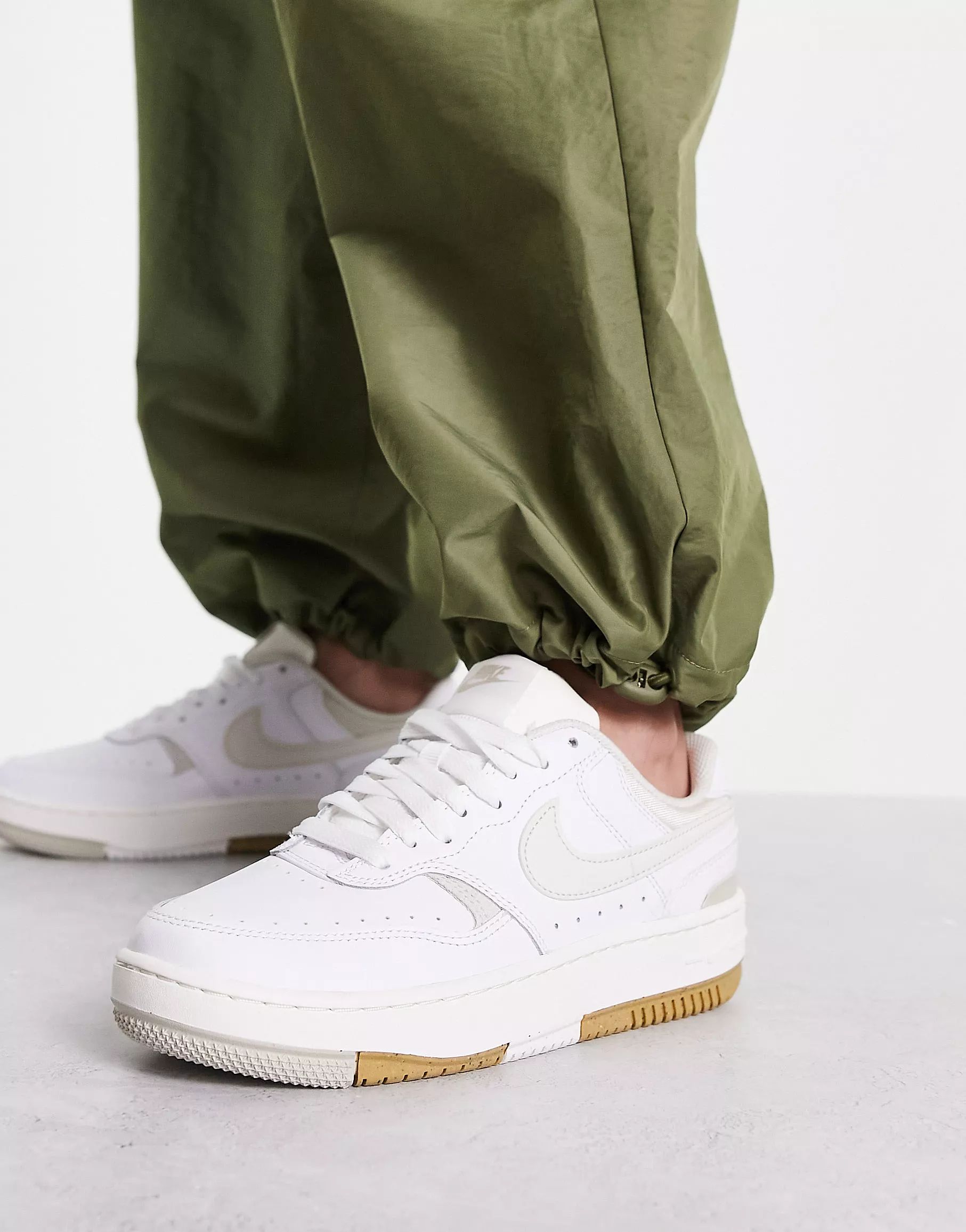 Nike Gamma Force sneakers in white and stone | ASOS (Global)