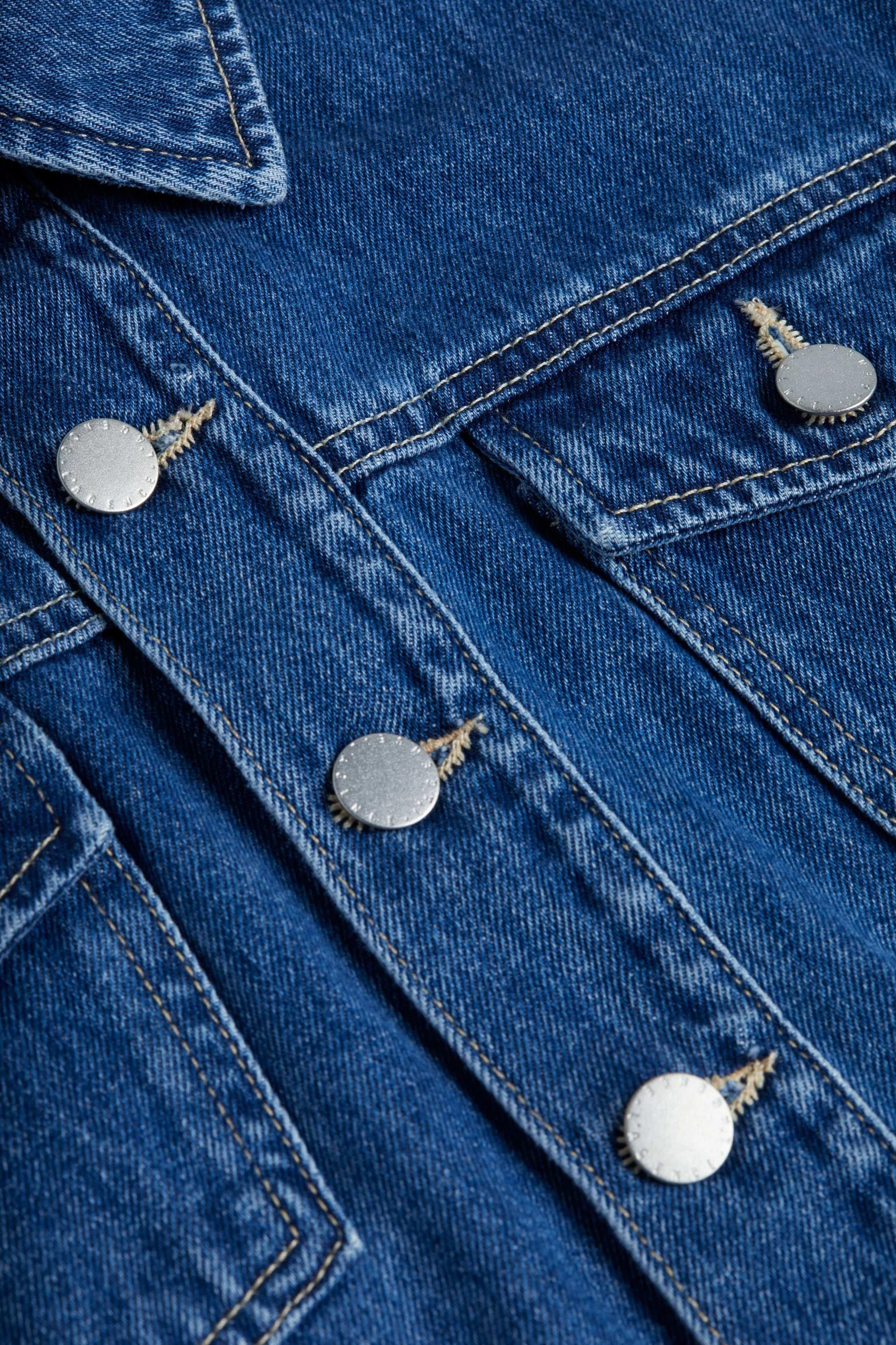 Koda Cropped Jean Jacket in Glendora | L'AGENCE | L'Agence