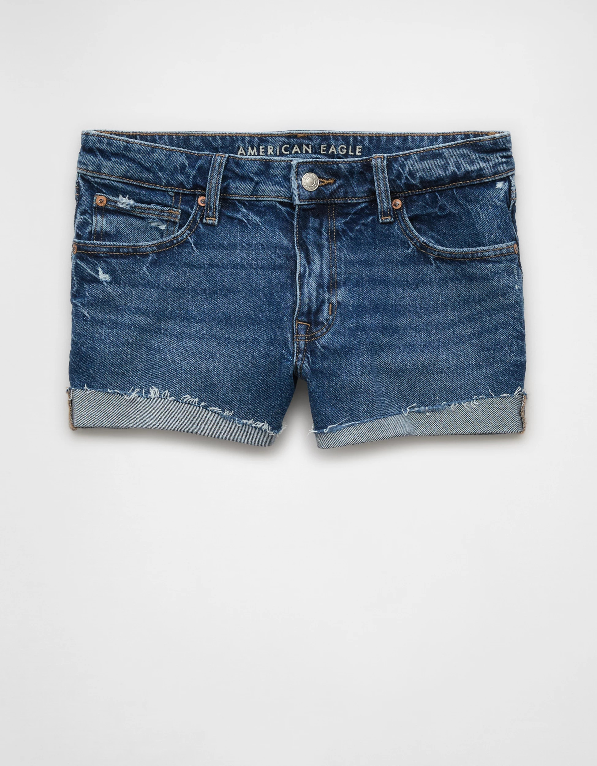 AE Stretch Denim Perfect Shortie | American Eagle Outfitters (US & CA)