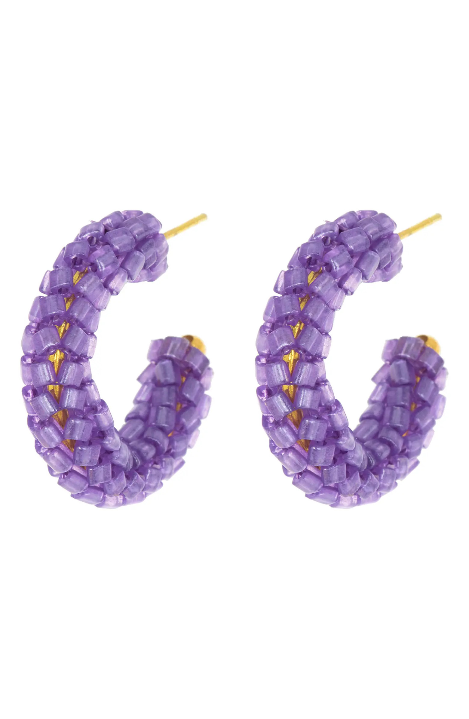 Beaded Hoop Earrings | Nordstrom Rack