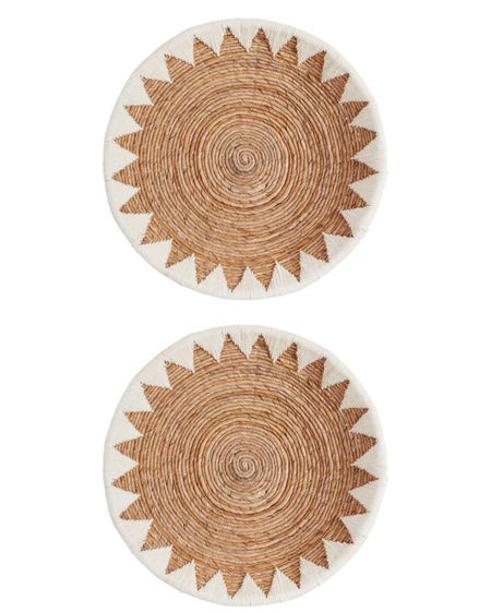 This woven disc wall decor I have in my office is on clearance at an unbelievable price! I also have similar wall decor on my downstairs deck and they have lasted beautifully in the weather. home decor rattan decor wall art outdoor decor office decor gallery wall idea

#LTKSaleAlert #LTKHome #LTKFindsUnder50