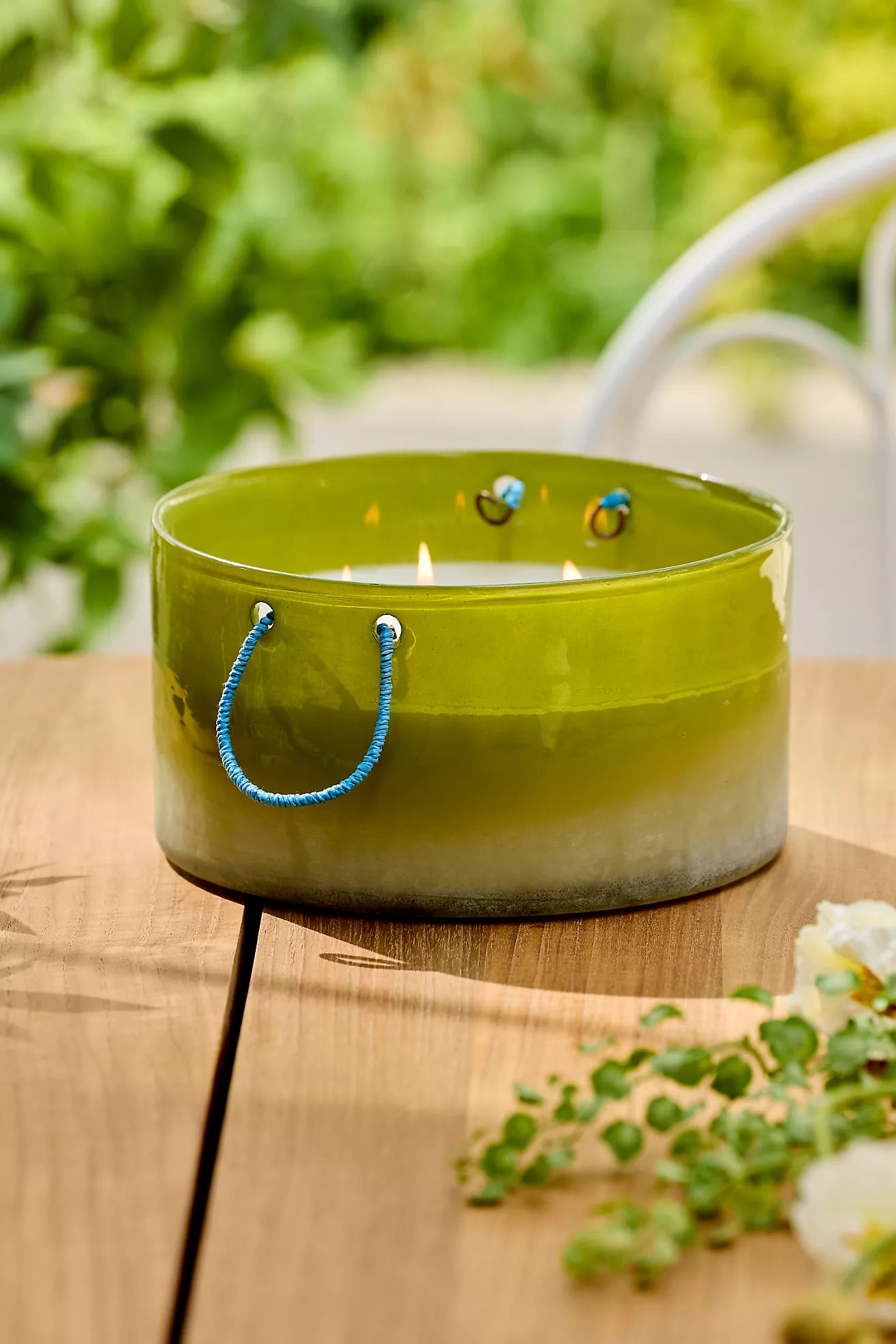 Ombre Glass Citronella Candle | Terrain