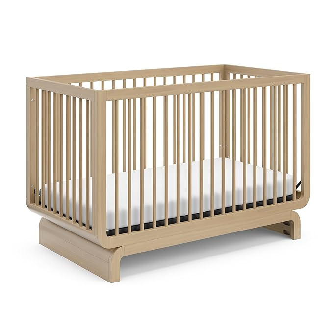 Storkcraft Santorini Deluxe 5-in-1 Convertible Crib with Bonus Toddler Guardrail (Driftwood) – ... | Amazon (US)