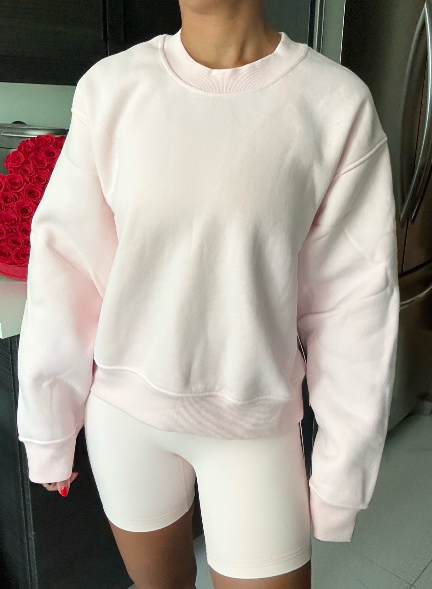 a pink pearl Pilates princess moment from @lululemon. 🤍👸🏽

steady state crewneck, align short, yoga, athleisure, lounge, petite.

#LTKfitnessgoals #LTKActive #LTKPetite
