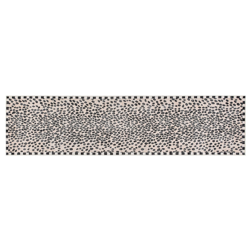 Snow Leopard 2'6" x 10' Washable Runner | MacKenzie-Childs