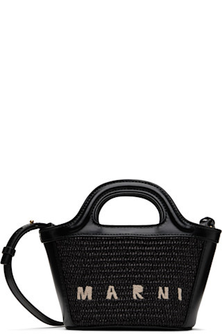 Marni - Black Tropicalia Micro Tote | SSENSE