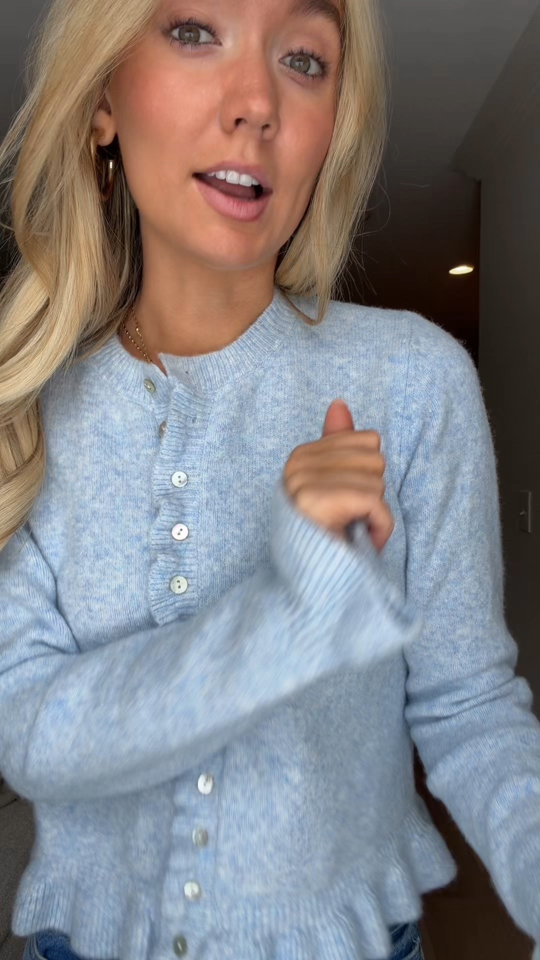 my fav cardigan!!! it’s so soft & cutie use my code liv15 for $$$ off🩵

#LTKWorkwear #LTKSeasonal #LTKgrwm