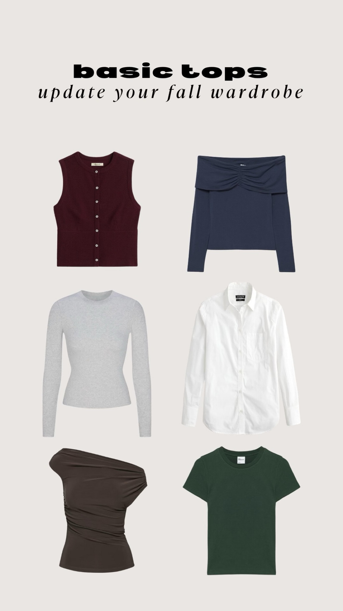 Fall Basic Tops

#LTKStyleTip #LTKSeasonal