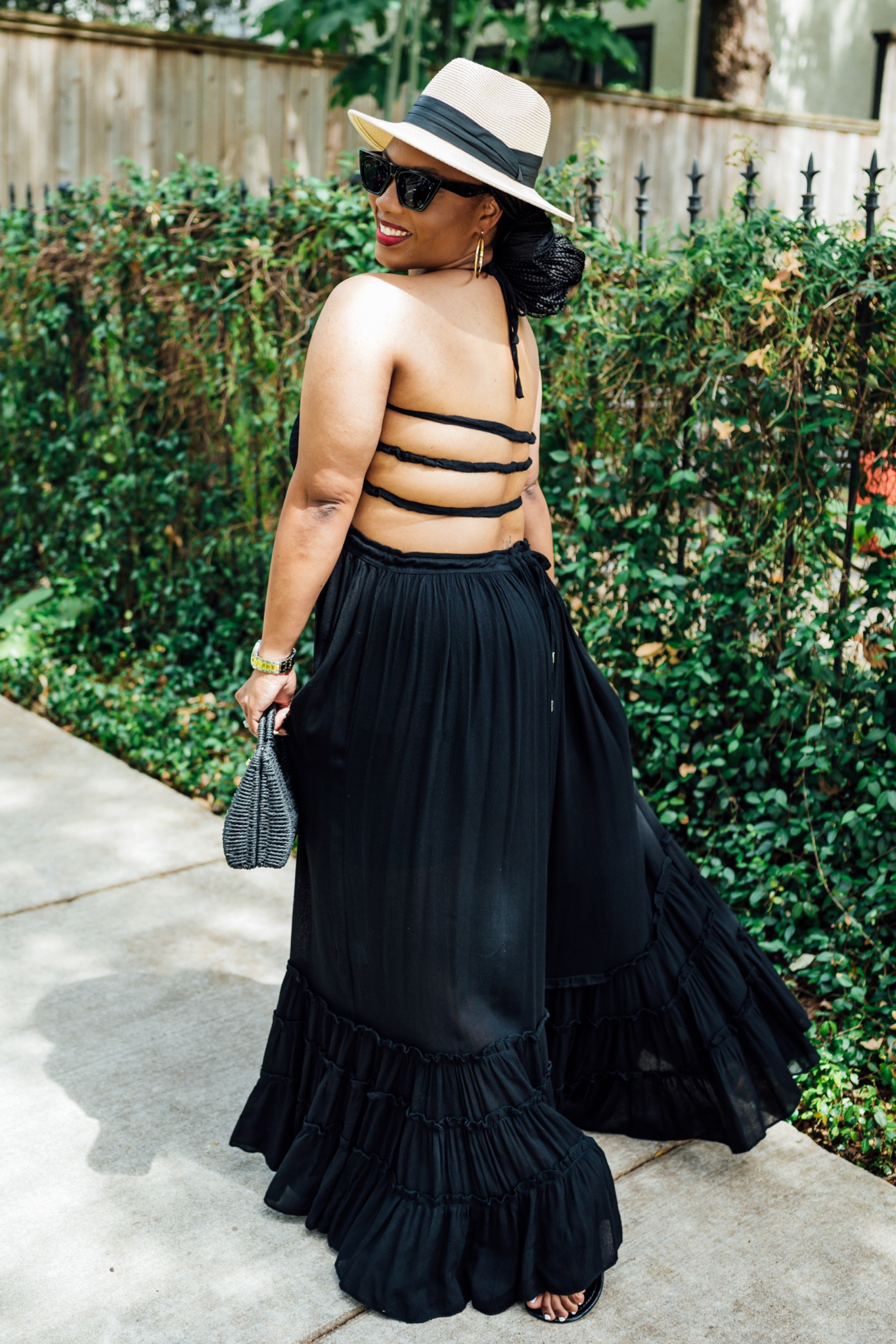 The only black dress you will need every summer! It doesn’t get any better than a floor length, halter top maxi dress!. 

To complete the look, add a tan and black fedora, some black sunglasses and a black straw bag for the perfect summer outfit. 🖤

#amazonfinds #maxidress #summerdress 

#LTKcurves #LTKstyletip #LTKSeasonal