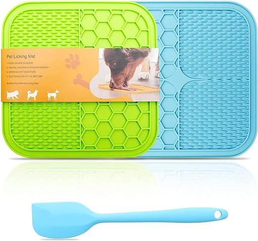 Licking Mat for Dogs and Cats, Premium Lick Mats with Suction Cups for Dog Anxiety Relief, Cat Li... | Amazon (US)