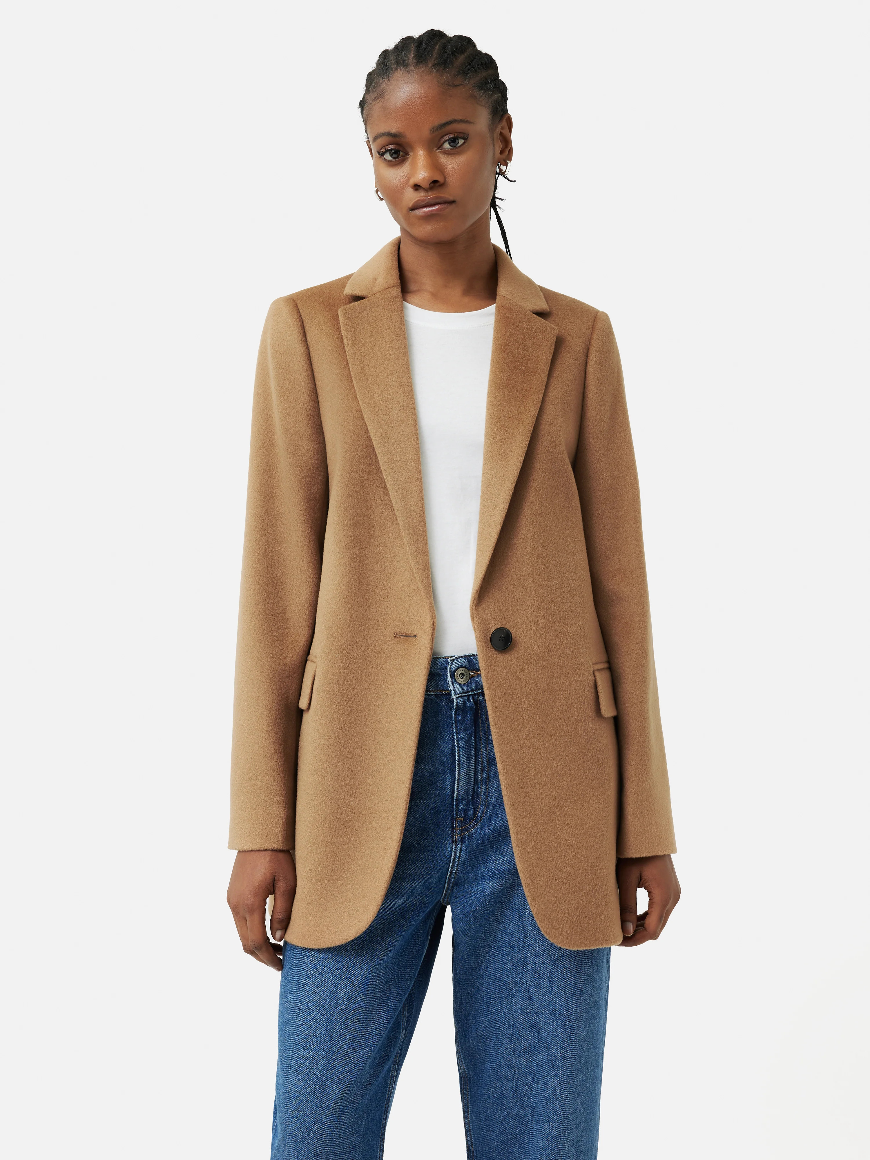 Wool Langford Tailored Coat | Camel | Jigsaw (UK)