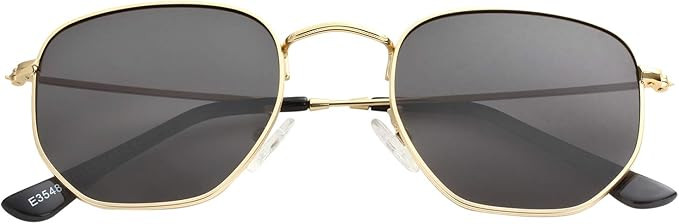 Small Round Polarized Sunglasses for Men Women Mirrored Lens Classic Circle Sun Glasses | Amazon (US)