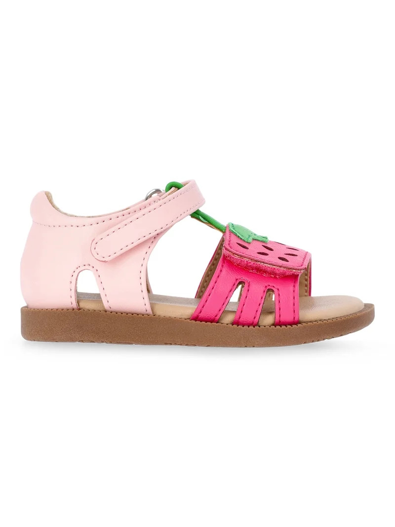 Wonder Nation Baby and Toddler Girls Fruit Sandals | Walmart (US)