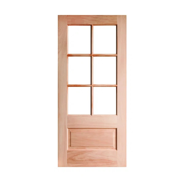 Unfinished Mahogany Prehung Front Entry Door | Wayfair North America