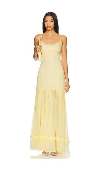 Tularosa Ada Maxi Dress in Lemon. - size L | Revolve Clothing (Global)