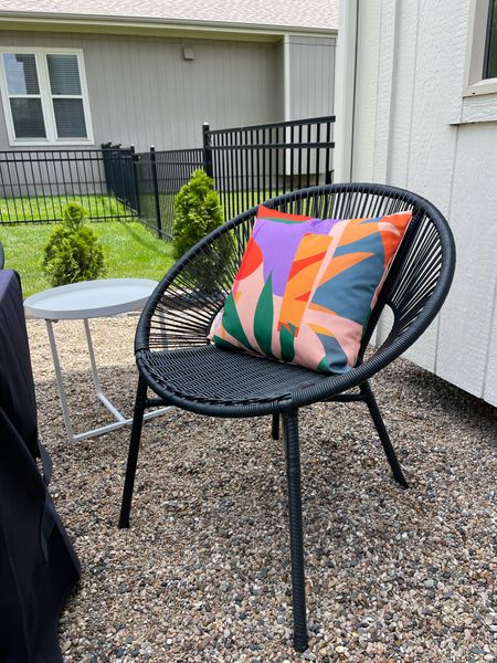 Outdoor chair, patio chair, round outdoor chair, weatherproof chair 

#LTKunder100 #LTKsalealert #LTKSeasonal