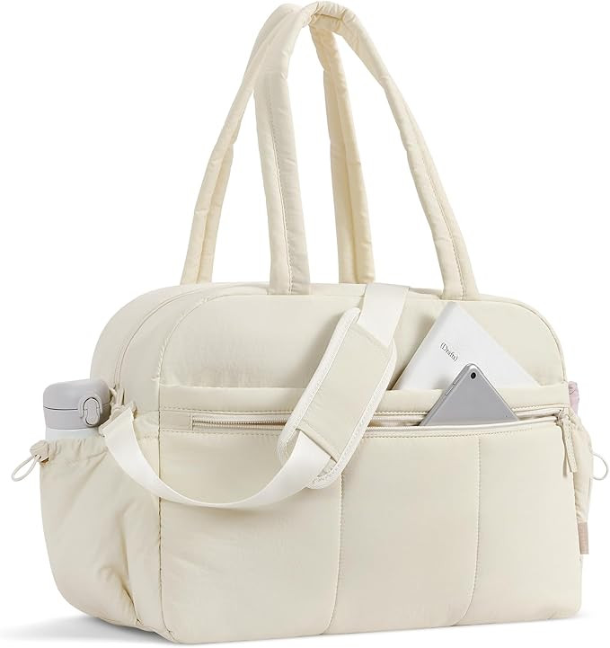 CLUCI Duffle Bag for Travel, Gym Bag for Women, Puffer Tote Small Carry On Bag, 30L Duffle Weeken... | Amazon (US)