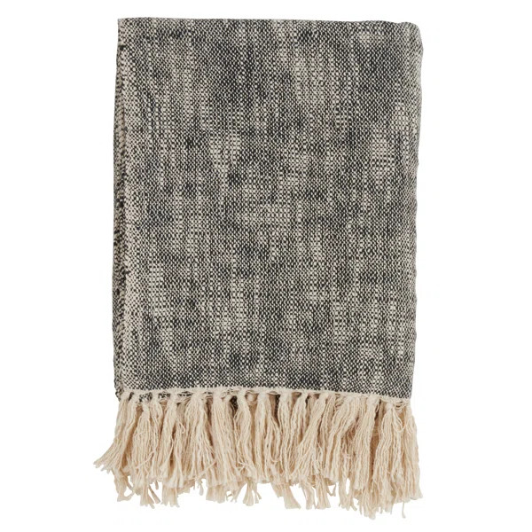 Linus Tasseled Cotton Throw | Wayfair North America