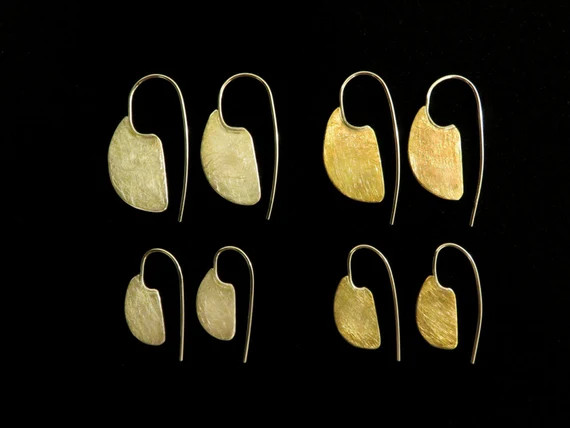 Large Bronze Modern Ulu earrings ( as seen worn by Catherine Duchess of Cambridge) | Etsy (UK)