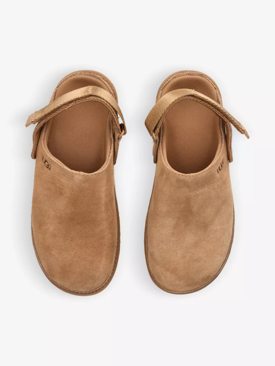 Goldenstar suede clogs | Selfridges