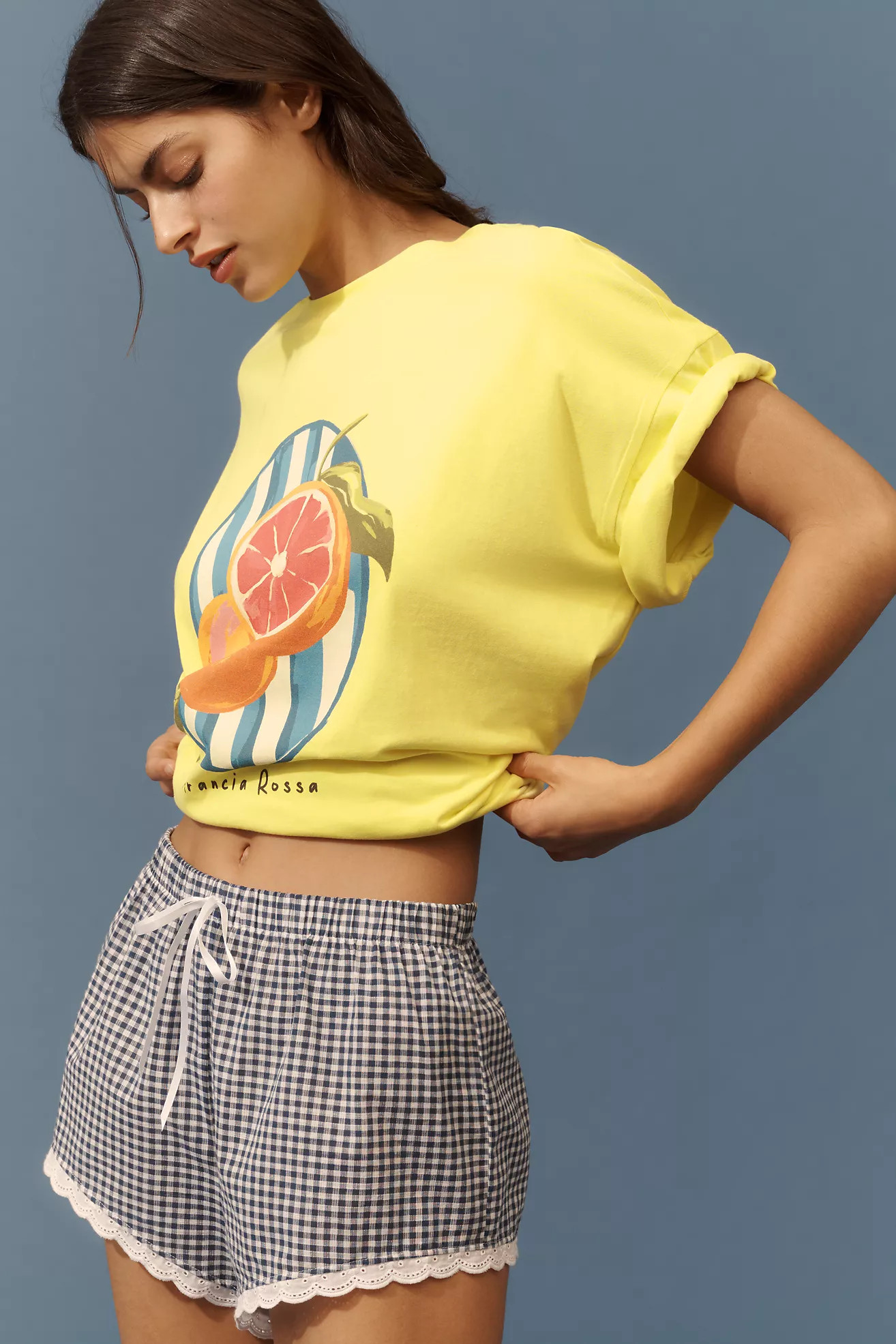Elizabeth Rachael x Anthropologie Short-Sleeve Grapefruit Graphic Tee | Anthropologie (US)