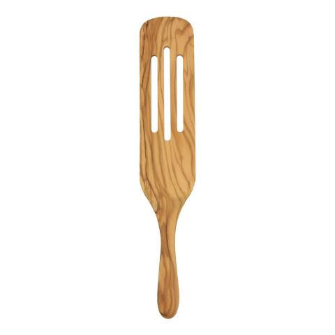 Olive Wood Slotted Stirring Spatula | World Market