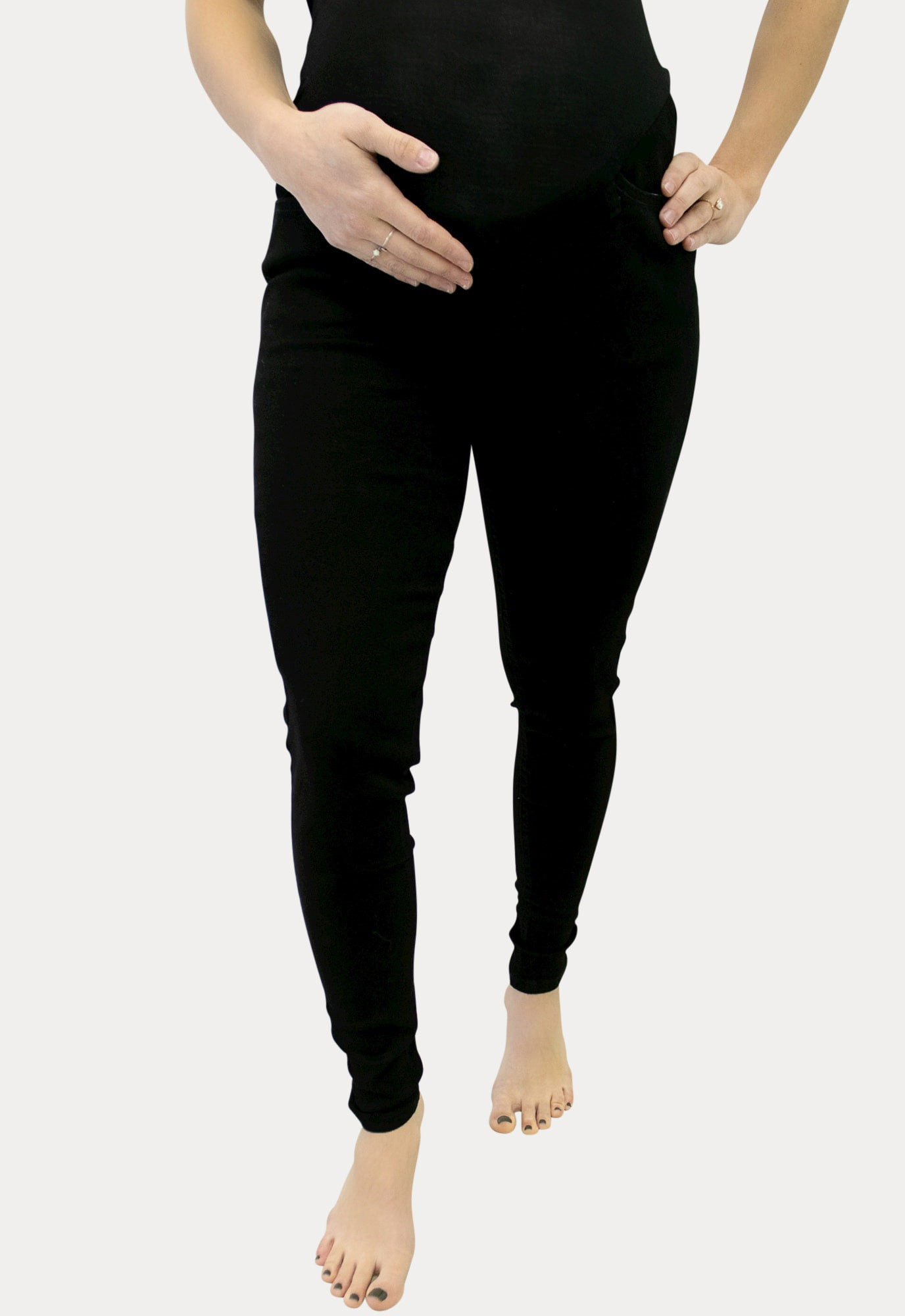 Ultra-Stretch Black Maternity Jeans - Sexy Mama Maternity | Sexy Mama Maternity