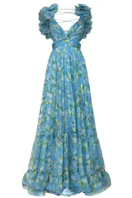 Ruffle Shoulder Gown | Rent the Runway