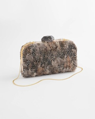 Women's Hand-Made Feather Clutch Shoulder Bag | Chico's | Chico's