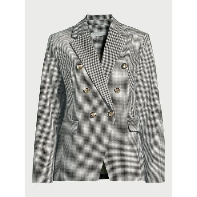 Free Assembly Women’s Double Breasted Blazer, Sizes XS-XXXL | Walmart (US)