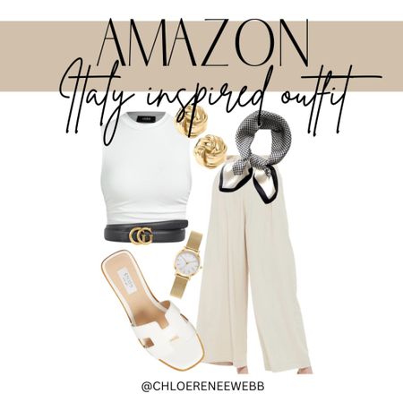 A little Italy inspired outfit for anyone traveling this summer! I love the belt paired with a crop top and flowy, high waisted pants! Throw on your favorite earrings, watch and shoes for the perfect look!

Amazon fashion, women’s fashion, summer outfit, summer fashion, Italy vacation outfit 

#LTKSeasonal #LTKFindsUnder100 #LTKStyleTip