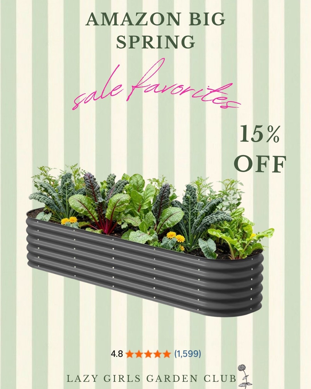 I’m so happy my favorite brand of garden beds are 15% off for Amazon’s big spring sale!!

#LTKSaleAlert #LTKHome #LTKSeasonal