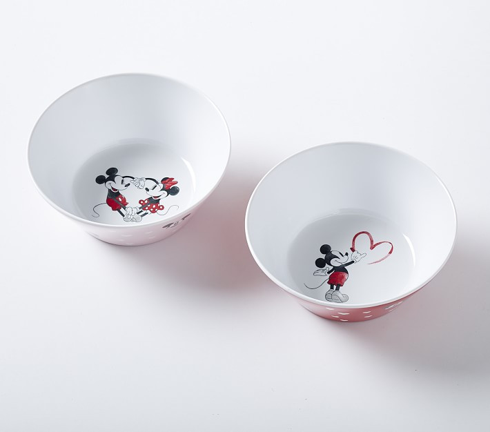 Disney Mickey Mouse Valentines Bowls | Pottery Barn Kids