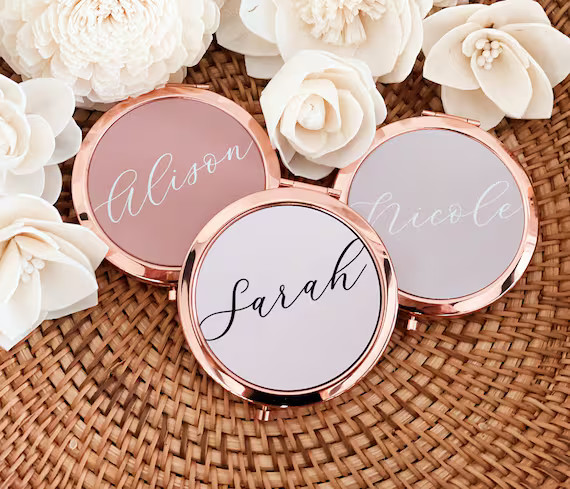 Pretty Bridesmaid Gifts Unique Bridal Shower Favors Mirror - Etsy | Etsy (US)