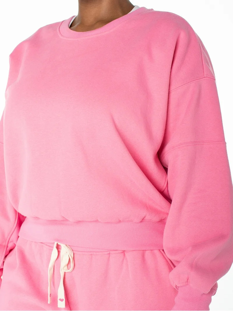 CHECK Celebrity Pink Women's Oversized Boyfriend Sweatshirt Celebrity Pink Women's and Women's Pl... | Walmart (US)