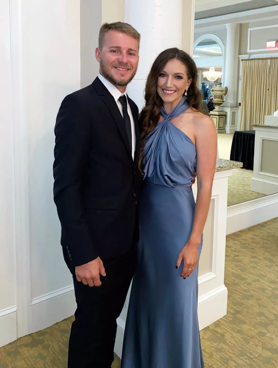 floor length black tie wedding guest dress Elegant Tips Look exquisite at any wedding or evening party in this elegant black satin dress KayleighHebert on LTK