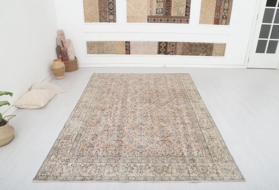 Handmade Rug 7x10 Oversize Rug Natural Oversize Rug - Etsy | Etsy (US)