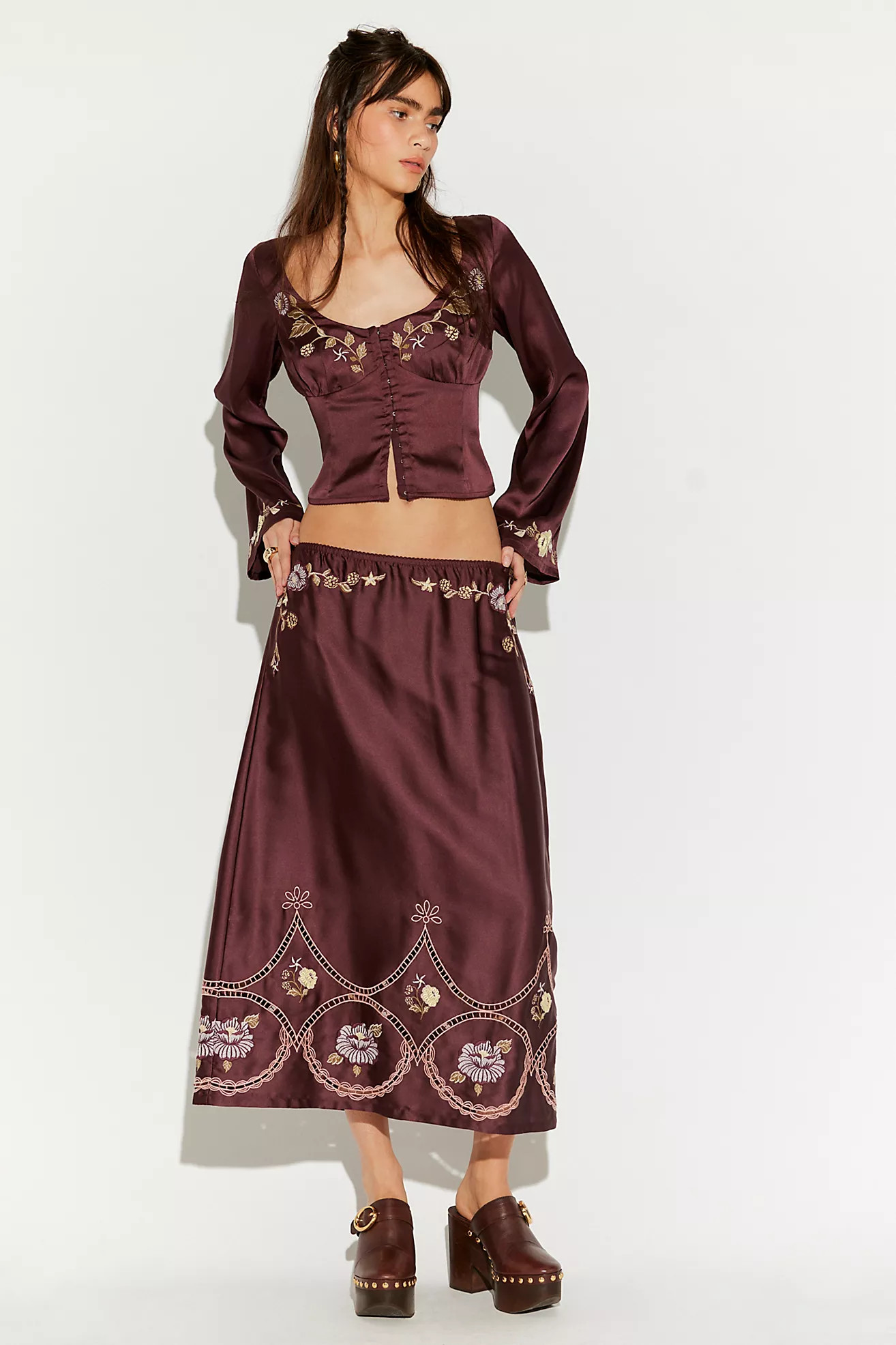 Autumn Bloom Midi Skirt Set | Free People (Global - UK&FR Excluded)