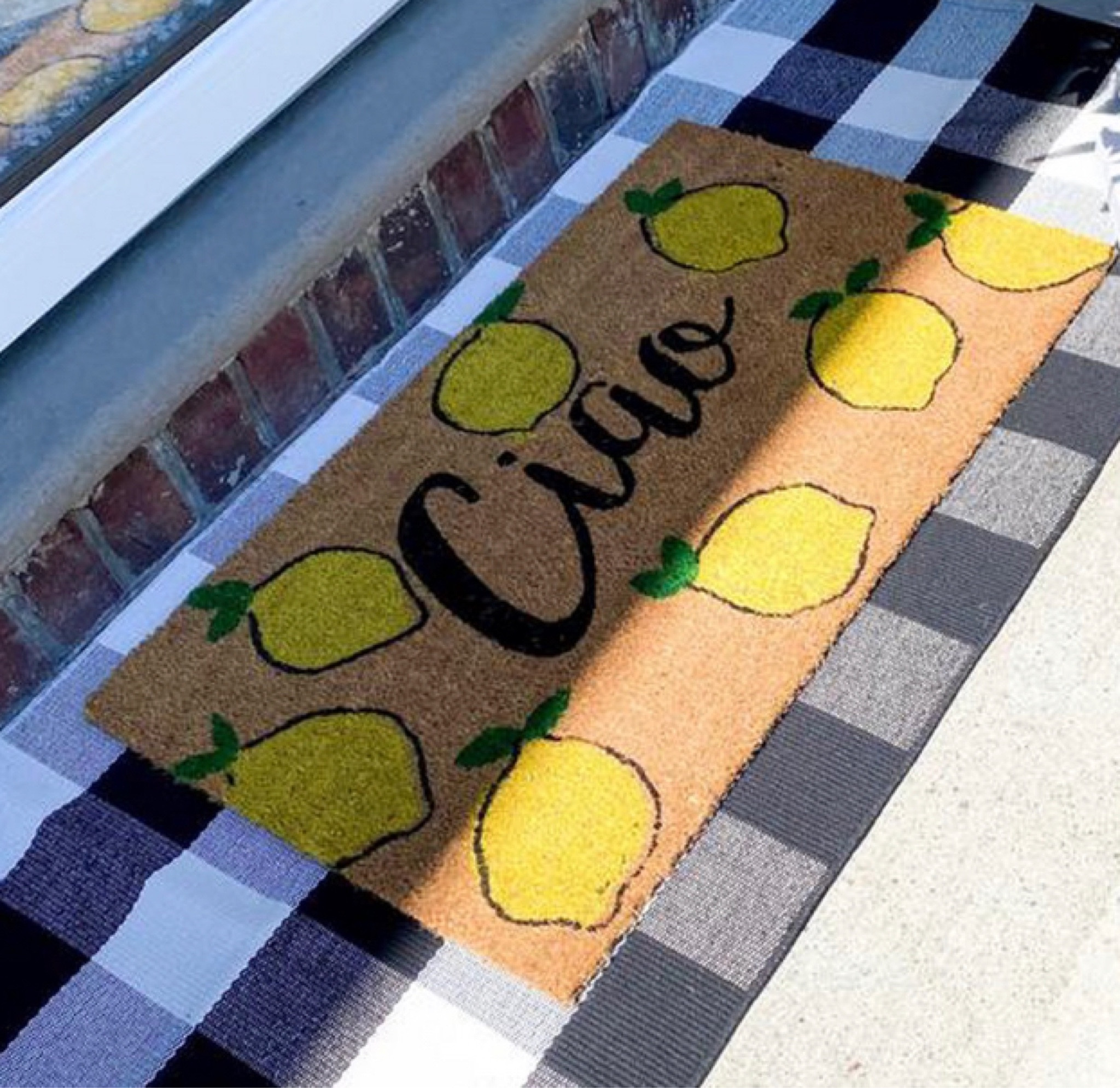 I love this doormat combo 🍋 

#LTKfamily #LTKhome #LTKunder50