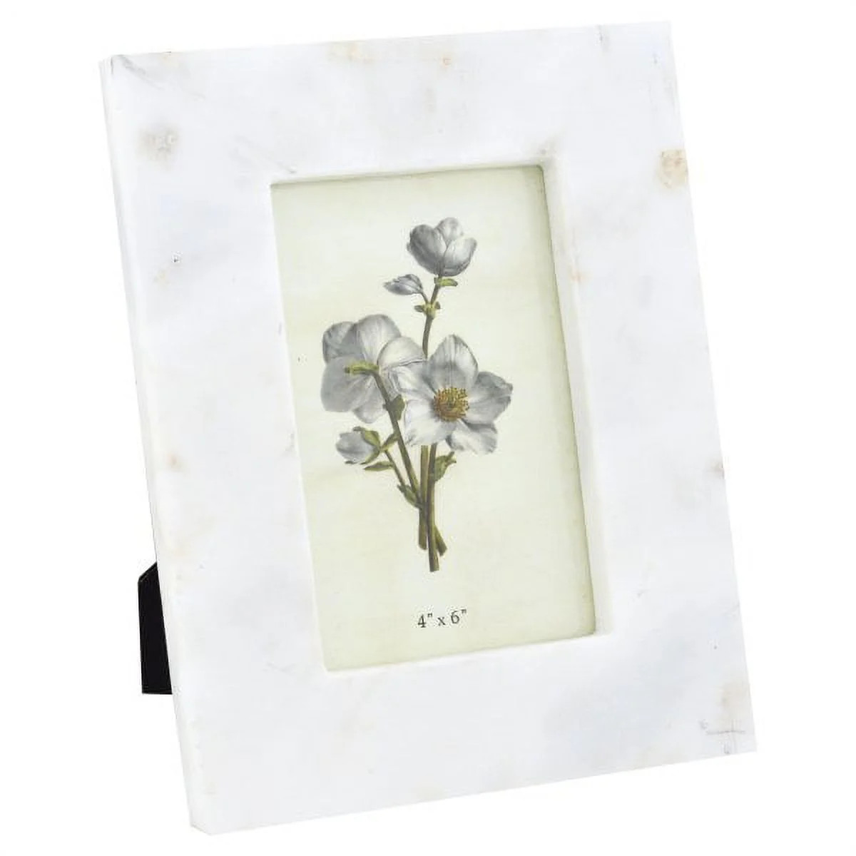 Creative Co-Op Marble Photo Frame, White - Walmart.com | Walmart (US)