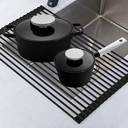 Roll Up Rack, Collapsible Dish Drying Rack-In The Sink Drying Mat-Multipurpose Dish Drainer-Rv Dish  | Amazon (US)