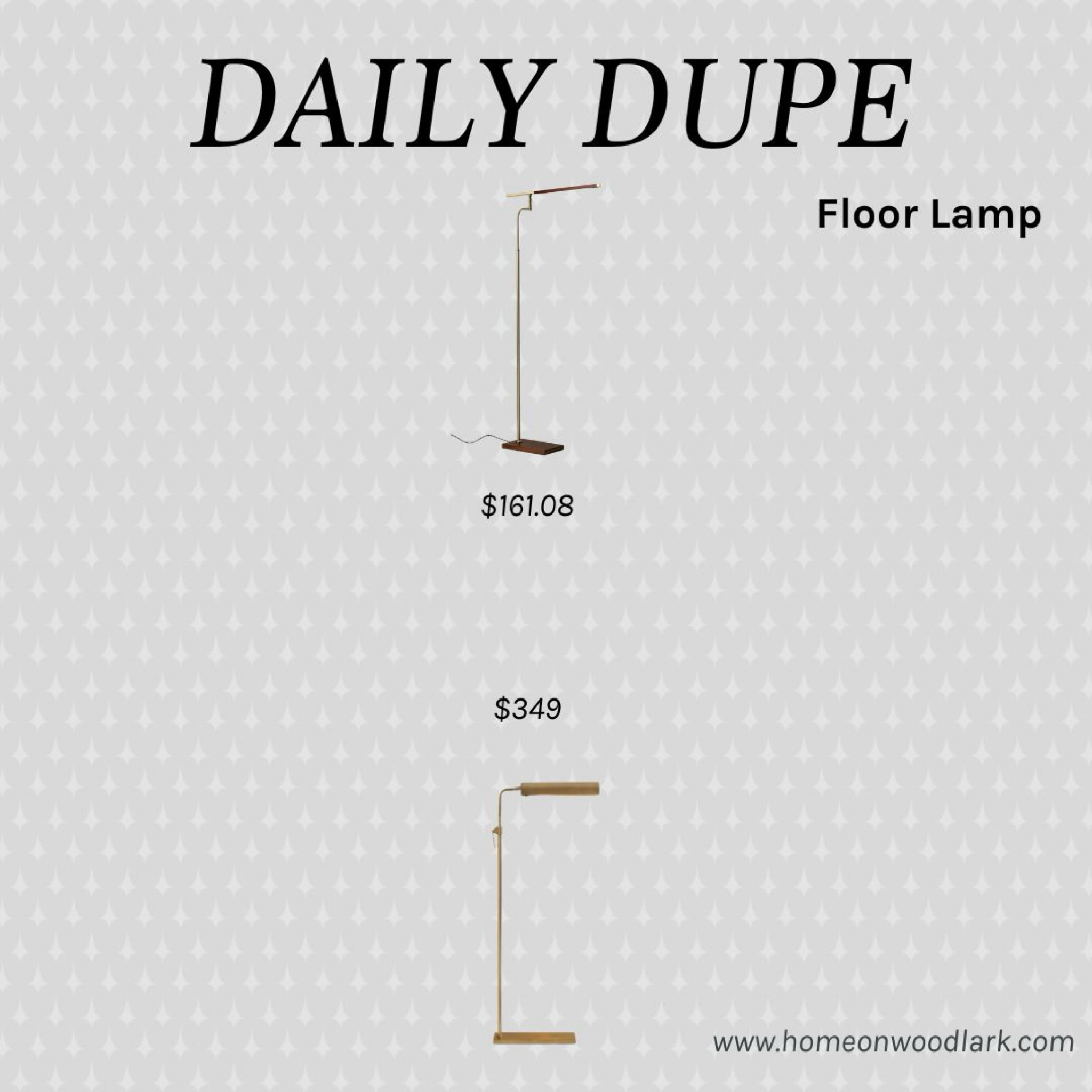 Daily Dupe:  Task floor lamp.  

Amazon floor lamp.  Pottery Barn Sherman Task Floor lamp.  Vintage floor lamp.  Living room lamp.  

#LTKhome #LTKfamily #LTKSeasonal