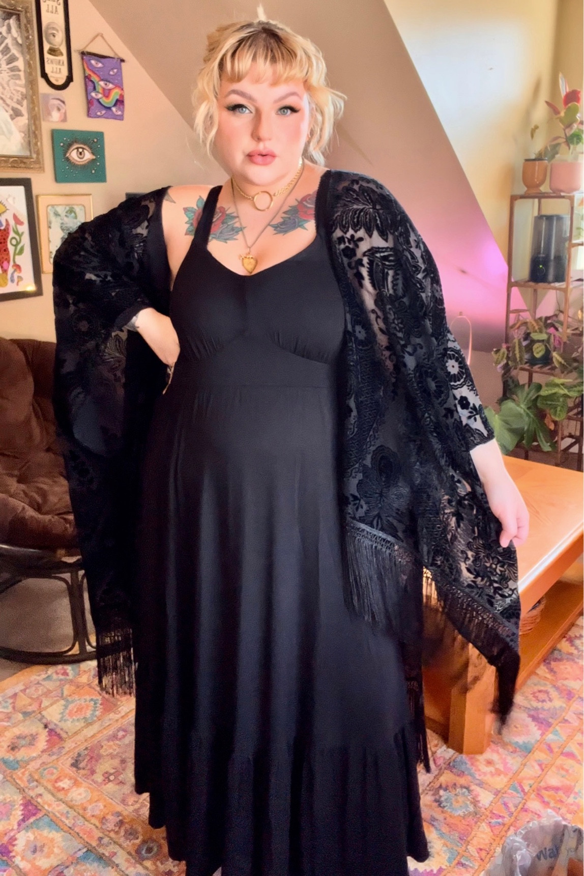 All Black Whimsigoth Date Night OOTD 🕷️

#LTKcurves #LTKunder100 #LTKunder50