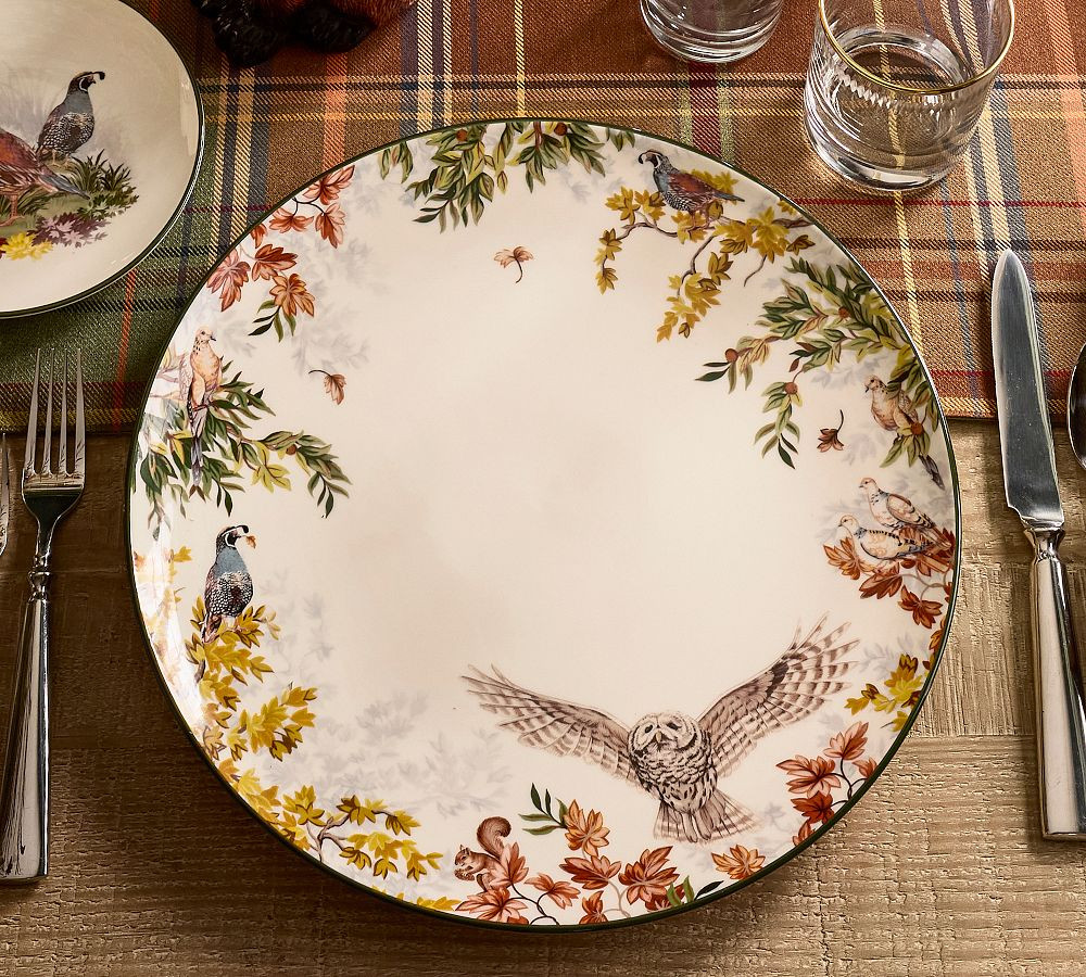 Fantastical Forest Stoneware Chargers - Set of 4 | Pottery Barn (US)