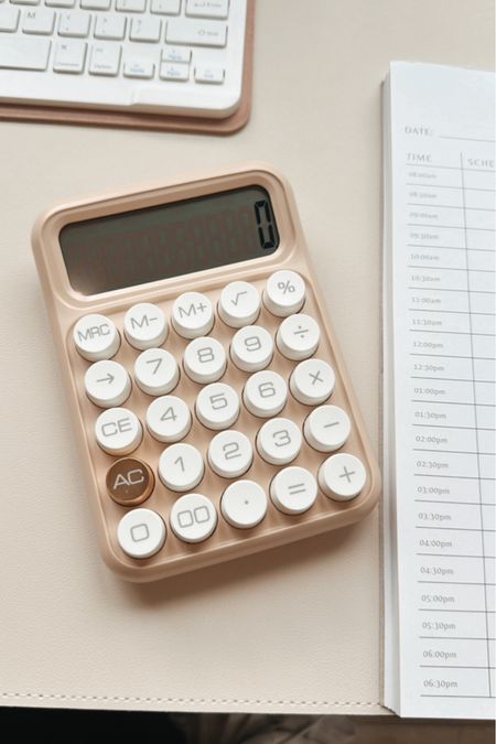 Milky calculator | type calculator | Temu find | beige calculator | neutral calculator | office | office supplies 

#LTKMostLoved #LTKhome