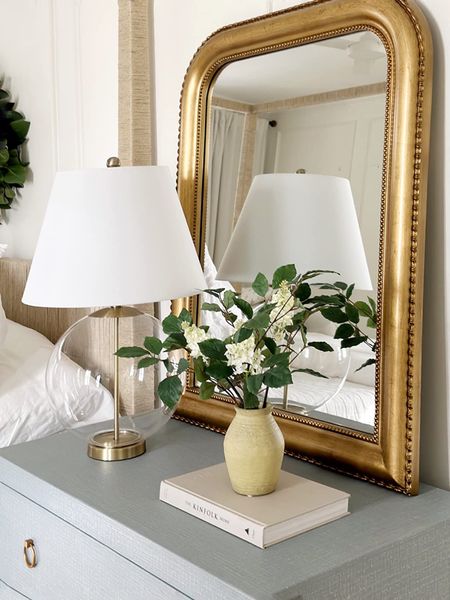 Mirror is 25% off at Amazon! Book and bedding also on sale  

home decor furniture brass coastal glass greenery blue nightstand book world market Serena and lily target sale