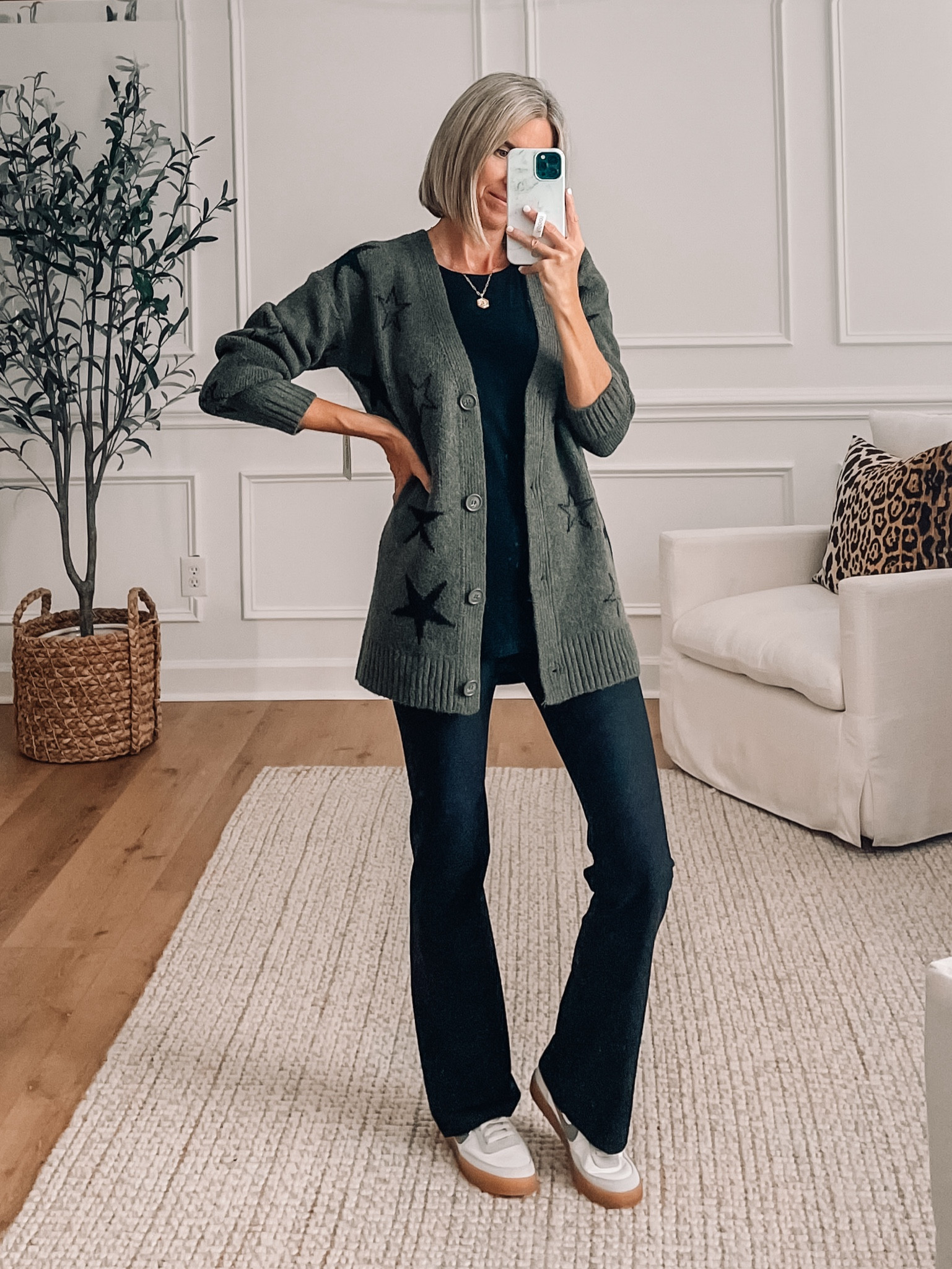 Walmart cardigan soft and cozy wearing a small 
Flare leggings 
Fall outfit ideas
Teacher outfit ideas 
Workwear
 #ltkfindsunder50 #ltkactive #ltkfitness

#LTKSaleAlert #LTKWorkwear #LTKSeasonal