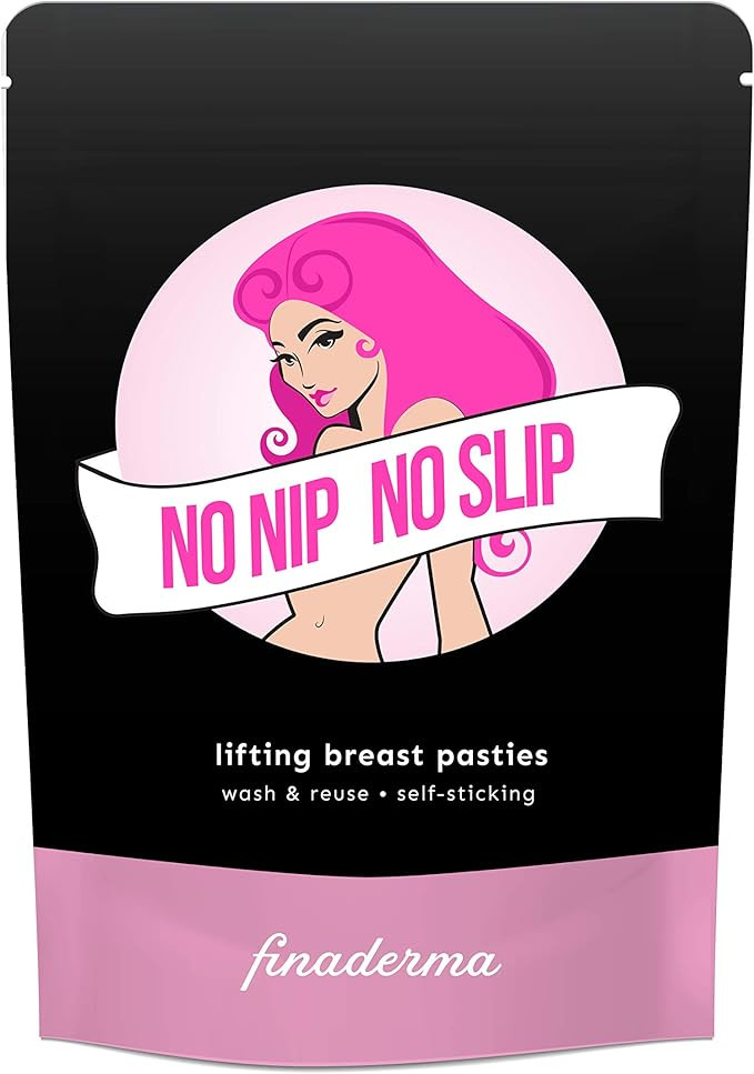 Finaderma Breast Pasties with Lift, Breast Tape, Nipple Covers (1 Pair with Cotton Cover) Nude | Amazon (US)