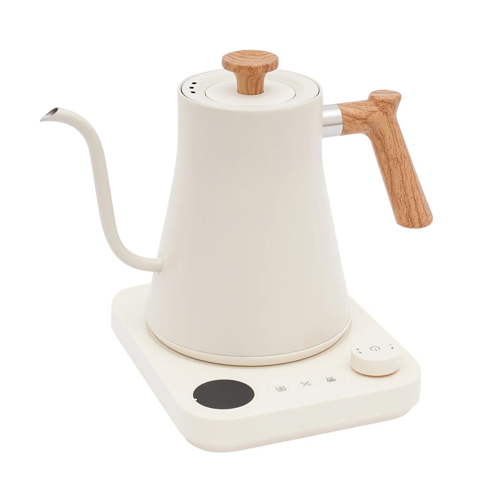Oukaning 1200W 0.24Gal Tabletop Electric Gooseneck Tea Kettle Adjustable Temperature With Timing ... | Wayfair North America